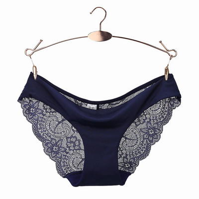 Női Fehérnemű Csipke Szexi Átlátszó Bugyi S-XL Nagy méretű Fehérnemű Üres hímzés Hálós Alacsony emelkedés Kék Fekete Hot Új
