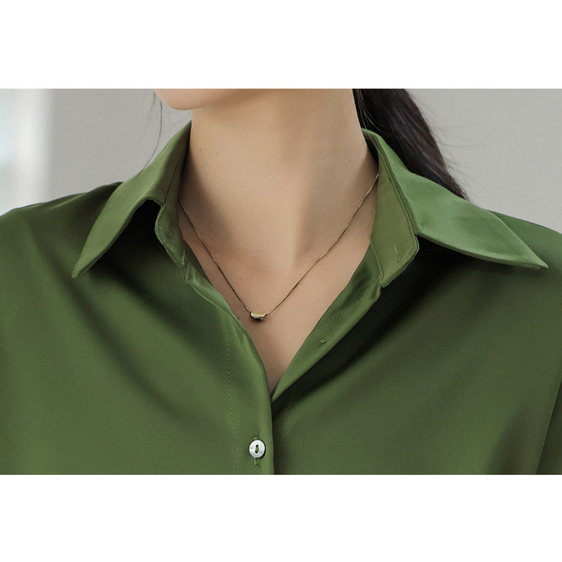 Vasaras sieviešu satīna krekli Blusas sieviešu topi ar īsām piedurknēm Eleganti dāmu formāla biroja blūzes krekls ikdienas apģērbs