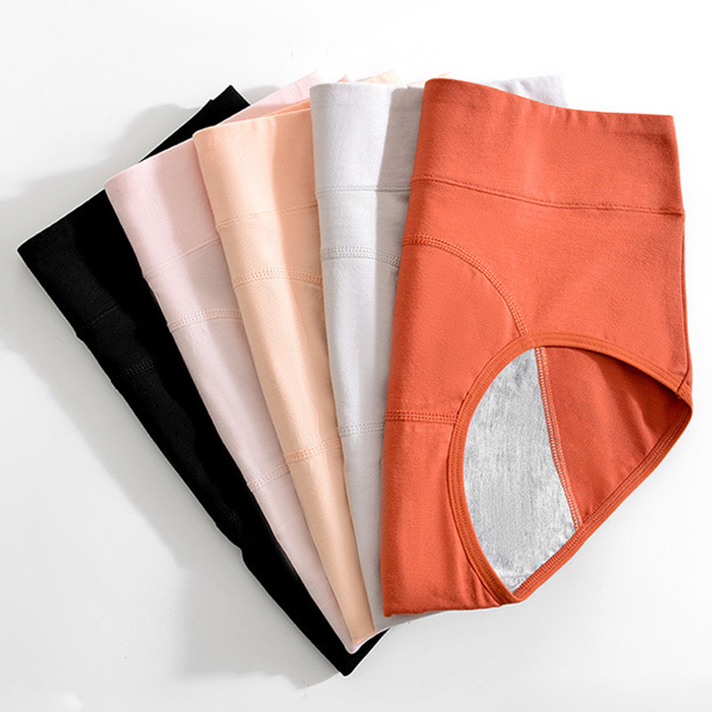 Εσώρουχα για την έμμηνο ρύση Βαμβακερά εσώρουχα Εμμηνορροϊκά Εσώρουχα Ψηλής Μέσης Περιόδου Culotte Menstruelle Απόδειξη διαρροής Bragas Menstruales