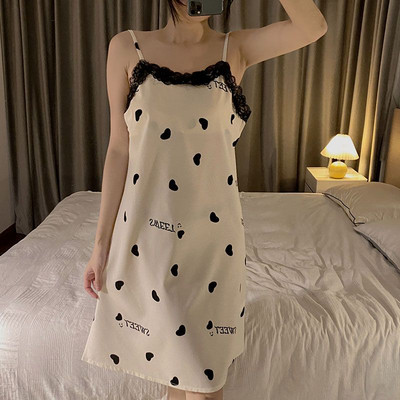 Sieviešu pidžamas komplekts ar leoparda apdruku Sieviešu seksīga mežģīņu apakšveļa bez aizmugures īss komplekts mājas uzvalks meitenēm jauks guļamveļa apakšveļa naktskrekli