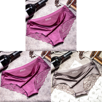 3Gb/partija Sieviešu apakšbiksīšu komplekti Mežģīnes Bezšuvju Apakšveļa Sieviešu zīda Biksītes Apakšbikses Sieviešu biksītes Culotte Sieviešu apakšveļa XXL