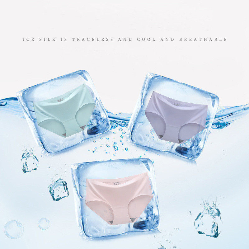 Seksikad naiste siidist aluspüksid aluspesu Õmblusteta püksid Madala vöökohaga naiste tugevad aluspüksid Comfort hingav naiste pesu Tanga S-4XL