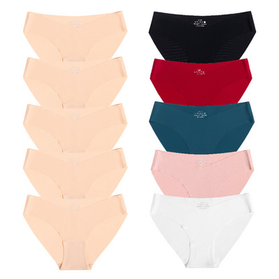 10 gab. Sieviešu zīda biksītes Seksīgas "V" jostasvietas sieviešu apakšbikses 10 gab. Bezšuvju apakšveļa Sieviešu apakšbikses Apakšveļa SL Tangas Jauns
