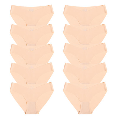 10 gab. Sieviešu zīda biksītes Seksīgas "V" jostasvietas sieviešu apakšbikses 10 gab. Bezšuvju apakšveļa Sieviešu apakšbikses Apakšveļa SL Tangas Jauns