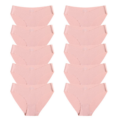 10 gab. Sieviešu zīda biksītes Seksīgas "V" jostasvietas sieviešu apakšbikses 10 gab. Bezšuvju apakšveļa Sieviešu apakšbikses Apakšveļa SL Tangas Jauns