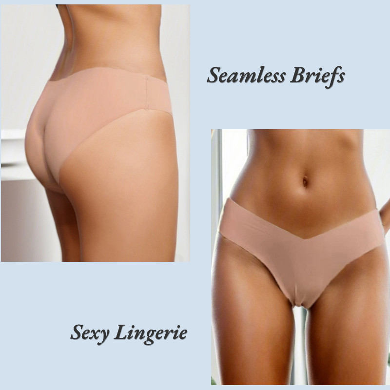 10 gab. Sieviešu zīda biksītes Seksīgas "V" jostasvietas sieviešu apakšbikses 10 gab. Bezšuvju apakšveļa Sieviešu apakšbikses Apakšveļa SL Tangas Jauns