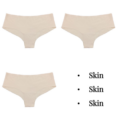 BZEL 3tk Naiste aluspüksid Õmblusteta pesu Solid Ice Silk G-string stringid Hingav naiste aluspesu Sile Mugav Naiste Tanga