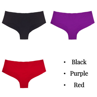 BZEL 3tk Naiste aluspüksid Õmblusteta pesu Solid Ice Silk G-string stringid Hingav naiste aluspesu Sile Mugav Naiste Tanga