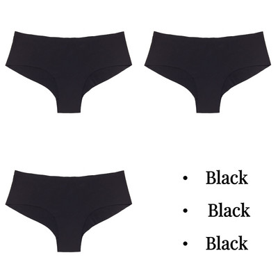 BZEL 3tk Naiste aluspüksid Õmblusteta pesu Solid Ice Silk G-string stringid Hingav naiste aluspesu Sile Mugav Naiste Tanga