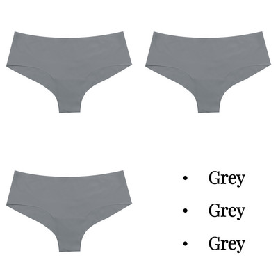 BZEL 3tk Naiste aluspüksid Õmblusteta pesu Solid Ice Silk G-string stringid Hingav naiste aluspesu Sile Mugav Naiste Tanga
