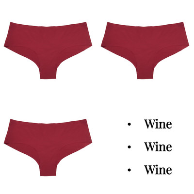 BZEL 3tk Naiste aluspüksid Õmblusteta pesu Solid Ice Silk G-string stringid Hingav naiste aluspesu Sile Mugav Naiste Tanga