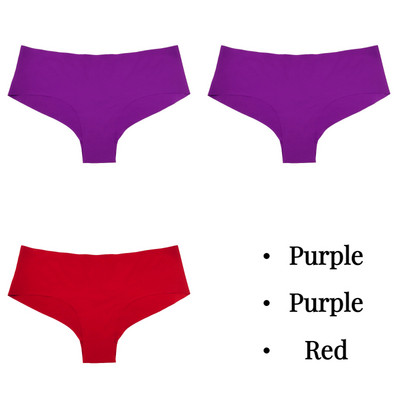 BZEL 3tk Naiste aluspüksid Õmblusteta pesu Solid Ice Silk G-string stringid Hingav naiste aluspesu Sile Mugav Naiste Tanga