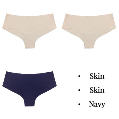 BZEL 3tk Naiste aluspüksid Õmblusteta pesu Solid Ice Silk G-string stringid Hingav naiste aluspesu Sile Mugav Naiste Tanga