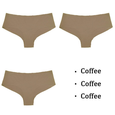 BZEL 3tk Naiste aluspüksid Õmblusteta pesu Solid Ice Silk G-string stringid Hingav naiste aluspesu Sile Mugav Naiste Tanga