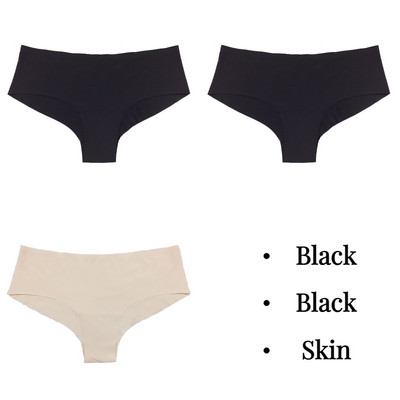 BZEL 3tk Naiste aluspüksid Õmblusteta pesu Solid Ice Silk G-string stringid Hingav naiste aluspesu Sile Mugav Naiste Tanga