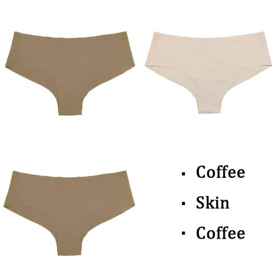 BZEL 3tk Naiste aluspüksid Õmblusteta pesu Solid Ice Silk G-string stringid Hingav naiste aluspesu Sile Mugav Naiste Tanga