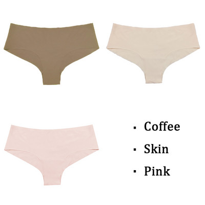 BZEL 3tk Naiste aluspüksid Õmblusteta pesu Solid Ice Silk G-string stringid Hingav naiste aluspesu Sile Mugav Naiste Tanga