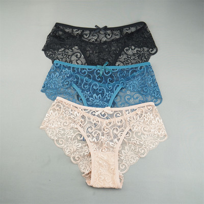 3 tk. Läbipaistvad aluspüksid Aluspüksid naistele Erootiline aluspesu Pesu Õõnes Pits Aluspüksid S-XL