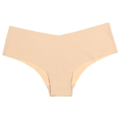 Jednobojno žensko bešavno donje rublje od ledene svile Ultra tanke gaćice s V žicom Ženske gaće Meke