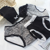 Sieviešu kokvilnas apakšveļa Seksīgas mežģīņu biksītes Modes bantītes Meiteņu biksītes vidus vidukļa bezšuvju svītras apakšbikses sieviešu apakšveļa