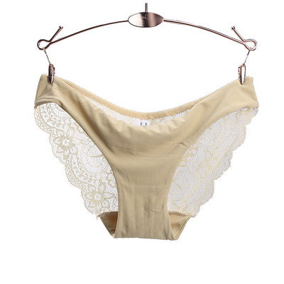 Chiloți pentru femei Dantela Lenjerie sexy transparentă Plus Size S-XXL Slip floral cu talie joasă Lenjerie din plasă de broderie Respirabil