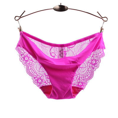 Chiloți pentru femei Dantela Lenjerie sexy transparentă Plus Size S-XXL Slip floral cu talie joasă Lenjerie din plasă de broderie Respirabil