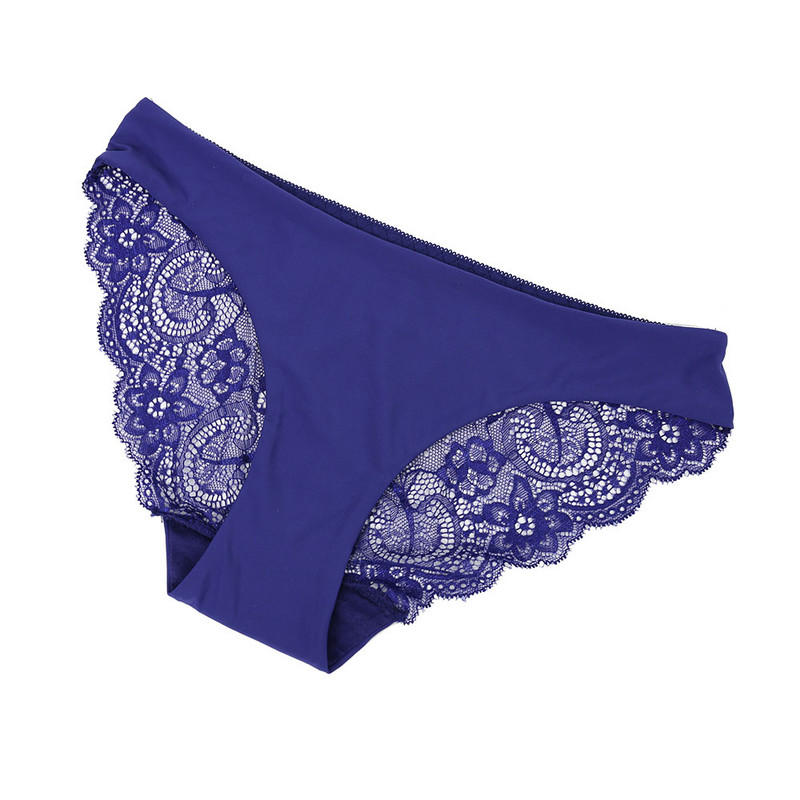 Chiloți pentru femei Dantela Lenjerie sexy transparentă Plus Size S-XXL Slip floral cu talie joasă Lenjerie din plasă de broderie Respirabil