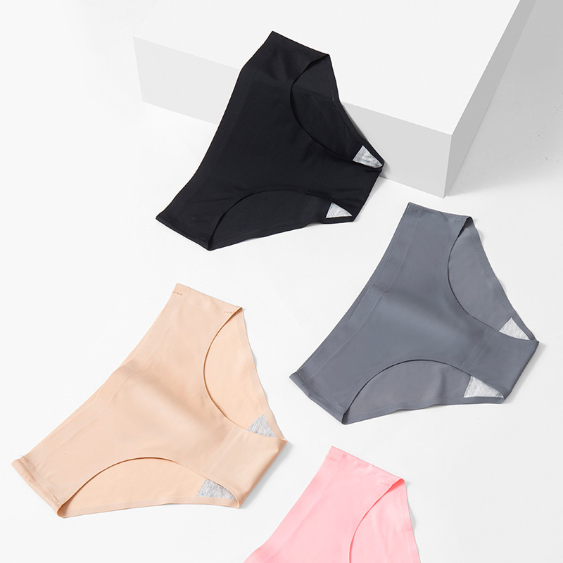 BZEL liela izmēra bezšuvju sieviešu apakšbiksītes Seksīga zīda sieviešu apakšveļa Komfortabli elpojoši biksītes sievietēm, elastīga apakšveļa