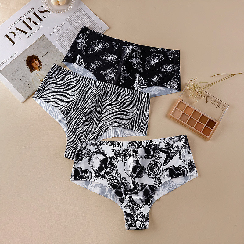 SP&CITY Leopard Traceless Ice Silk Aluspesu Naiste Sport Hingavad Nähtamatud Seksikad Aluspüksid Puuvillane riidest õhukesed õmblusteta püksid