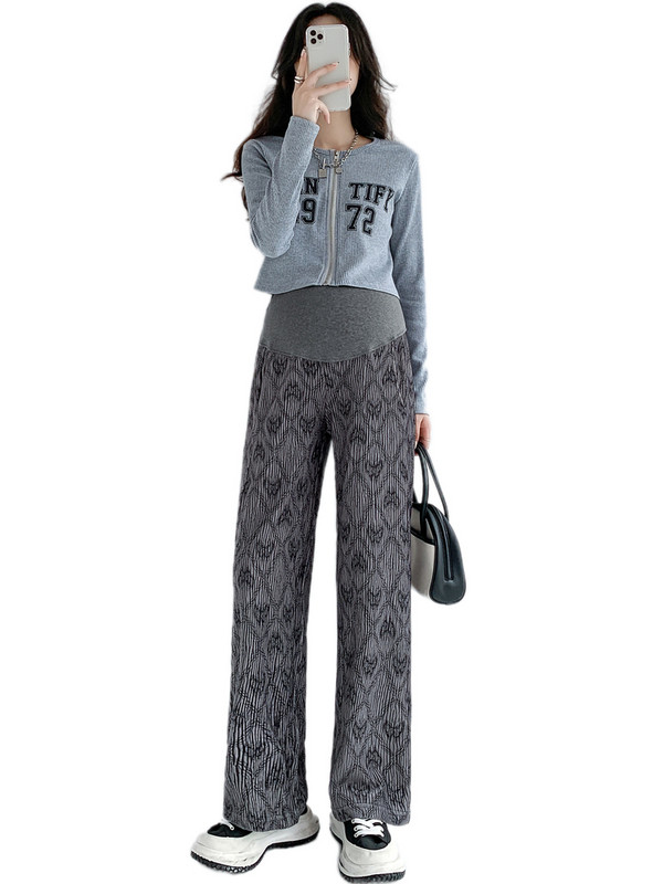 Raseda sametist paksendavad rasedate laia säärega püksid