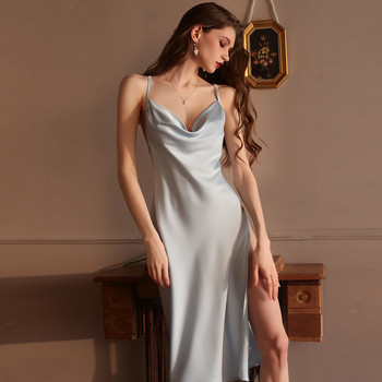 Нощна рокля Секси дамски спално облекло Нощница с тиранти Домашен костюм Бельо Камизоли без гръб Нощница Горнища за сън Лято 2022