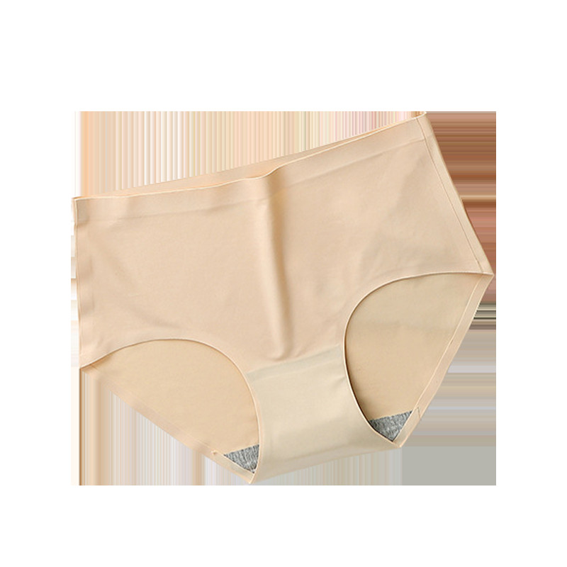 GICZI S-XXXXL Sieviešu lielizmēra biksītes Solid Ice Silk Bezšuvju apakšveļa Biksītes sievietēm Komforta apakšveļa Intīmas Biksītes 4XL
