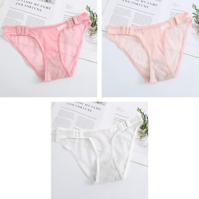 Chiloți sexy pentru femei Tanga confortabilă G-string transparentă de culoare solidă Lenjerie feminină Lenjerie SML