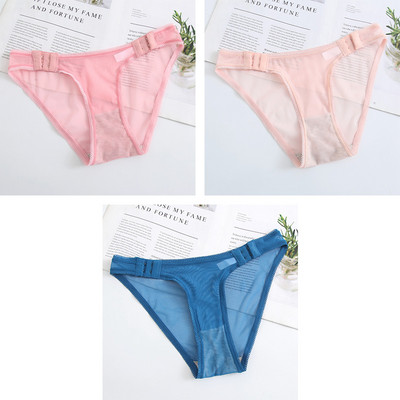 Chiloți sexy pentru femei Tanga confortabilă G-string transparentă de culoare solidă Lenjerie feminină Lenjerie SML