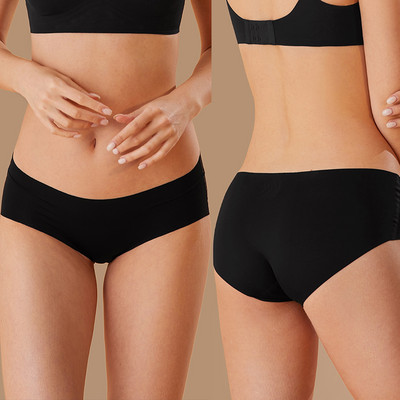 FINETOO bezšuvju sieviešu ledus zīda biksītes ar augstu elastīgu sēžamvietu apakšveļa S-XL apakšveļa Sexy Biksītes ar augstu vidukli Apakšbikses