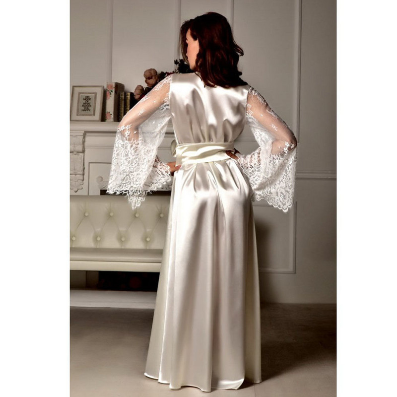 Sieviešu Sexy Silk Satin Deep V Peldmētelis Apakšveļa Gultasveļa Naktsveļa Babydoll halāts Apakšveļa Naktskleita Gultaskleita