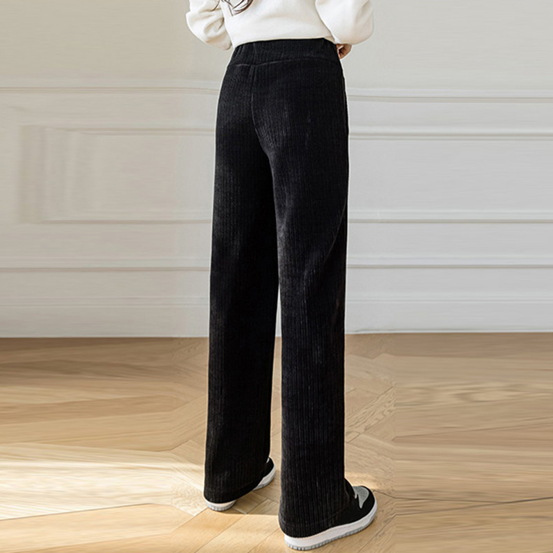 Raseduse vabaajapüksid Püksid Naistele Rasedad Mood Solid lahtised Rasked velvetist laia säärega püksid Rasedad riided בגדי הריון