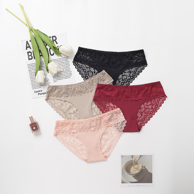 BZEL Lace naiste õõnsad aluspüksid Õmblusteta mood naiste aluspesu Noble Temptation püksid Kõrge esmaklassiline mugavuspesu