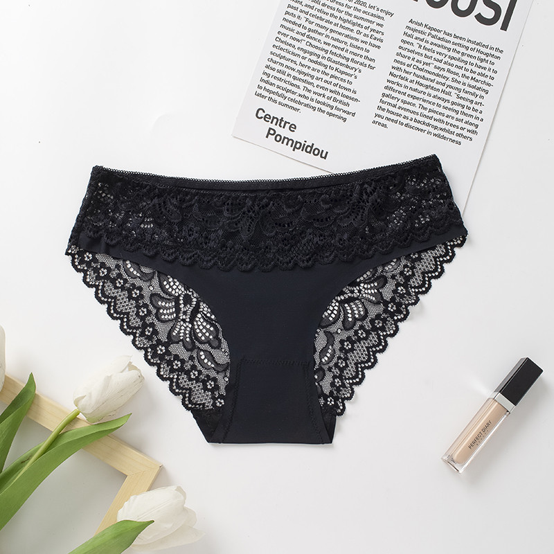 BZEL Lace naiste õõnsad aluspüksid Õmblusteta mood naiste aluspesu Noble Temptation püksid Kõrge esmaklassiline mugavuspesu