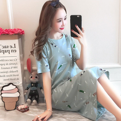 Naktskrekli Sieviešu apdruka Stilīgi Populāri3XL Brīvi karikatūra Kawaii Korejiešu Style Šiks Atpūtas Naktsveļa Sieviešu saldie guļamkrekli