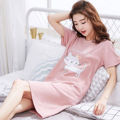 Naktskrekli Sieviešu apdruka Stilīgi Populāri3XL Brīvi karikatūra Kawaii Korejiešu Style Šiks Atpūtas Naktsveļa Sieviešu saldie guļamkrekli