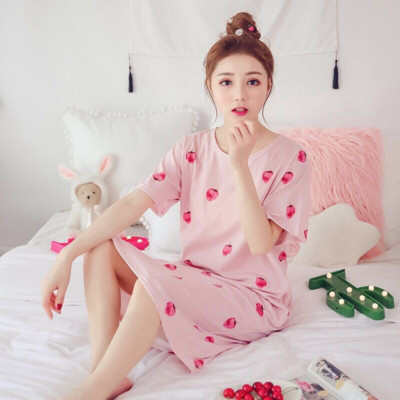 Naktskrekli Sieviešu apdruka Stilīgi Populāri3XL Brīvi karikatūra Kawaii Korejiešu Style Šiks Atpūtas Naktsveļa Sieviešu saldie guļamkrekli