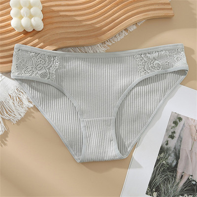 Seksīgas Sieviešu Kokvilnas Biksītes Zema Apakšveļa Japāņu stilā Moderns raibs mežģīņu biksītes Sieviešu mīkstas apakšbikses Apakšveļa SL