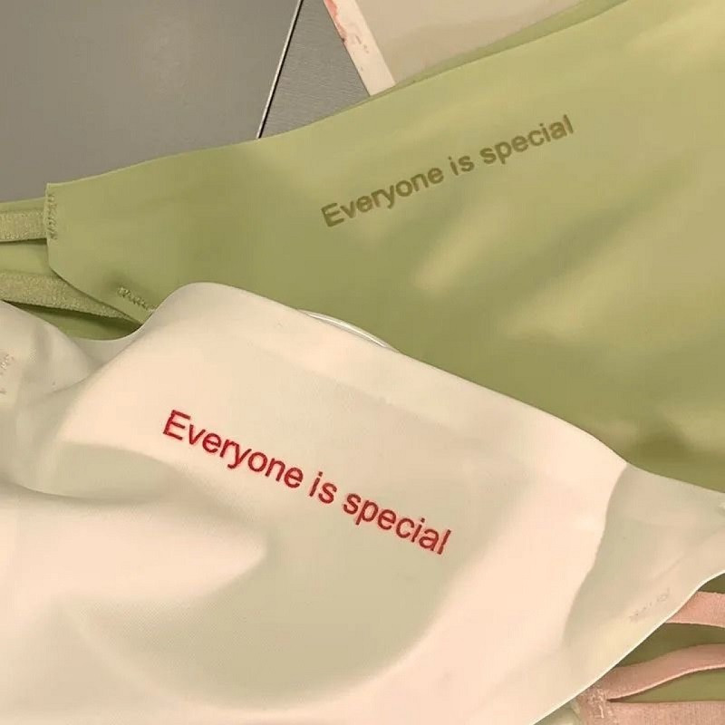 Bezšuvju biksītes Sieviešu biksītes Seksīga mazstāvu apakšveļa vienkrāsains angļu burtu apakšbikses Ledus zīda elpojoša apakšveļa S-XL