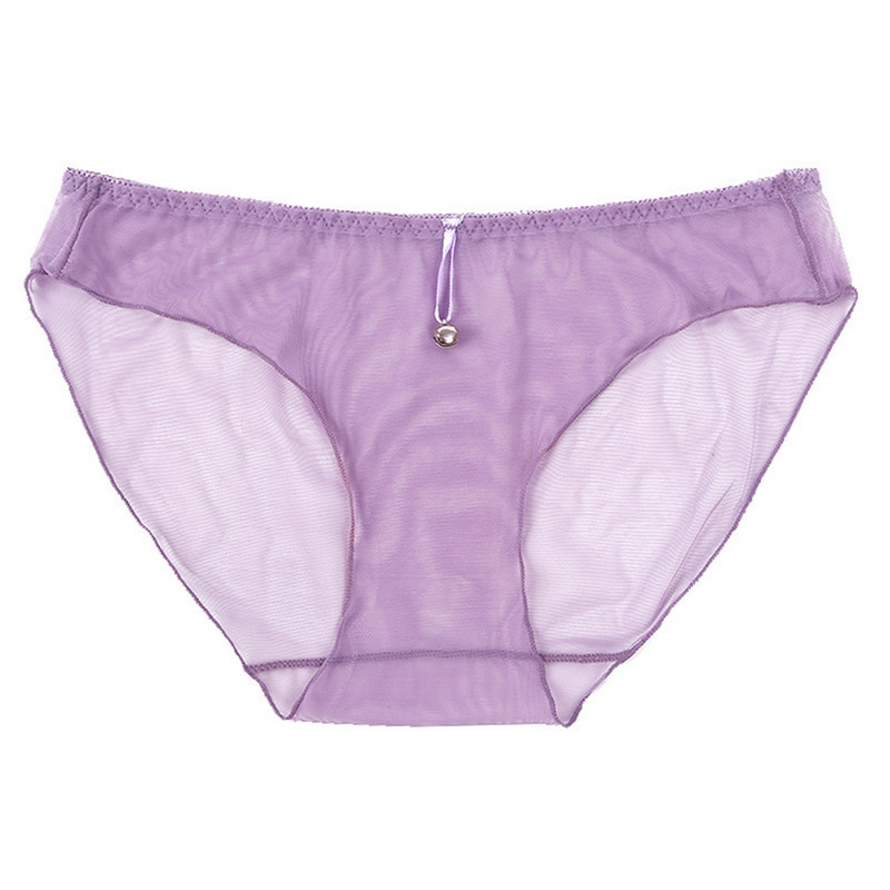 Ženske seksi ultra tanke prozirne gaćice od prozirne mreže, prozračne gaćice koje upijaju vlagu, jednobojne gaćice niskog rasta