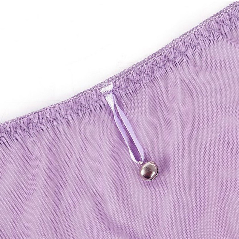 Ženske seksi ultra tanke prozirne gaćice od prozirne mreže, prozračne gaćice koje upijaju vlagu, jednobojne gaćice niskog rasta