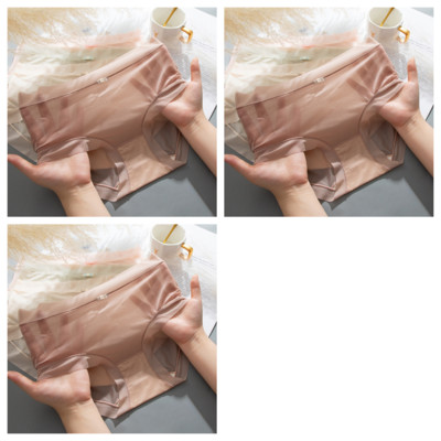 3 vnt. Moteriškos kelnaitės Seksualus apatinis trikotažas ledo šilko greitai džiūstančios kelnaitės Moteriški besiūliai apatiniai Vienspalvės apatinės kelnaitės Kietos kelnaitės