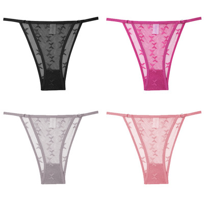 4tk/komplekt Naiste Pitspüksid Seksikas madala vöökohaga aluspesu S-XL Läbipaistvad aluspüksid Mugavad püksid Pitspüksid Naiste pesu