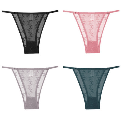 4tk/komplekt Naiste Pitspüksid Seksikas madala vöökohaga aluspesu S-XL Läbipaistvad aluspüksid Mugavad püksid Pitspüksid Naiste pesu