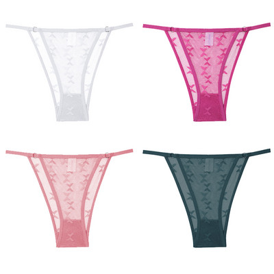 4tk/komplekt Naiste Pitspüksid Seksikas madala vöökohaga aluspesu S-XL Läbipaistvad aluspüksid Mugavad püksid Pitspüksid Naiste pesu